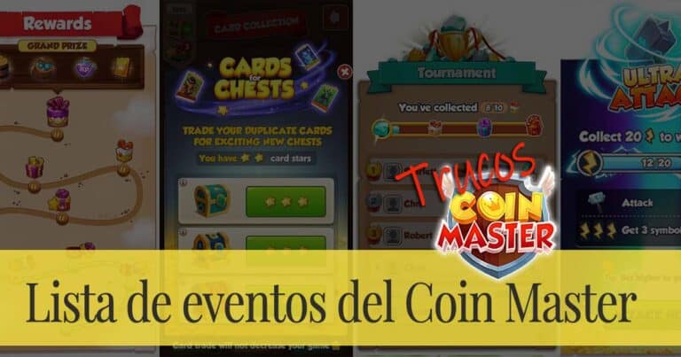 Lista de eventos del Coin Master